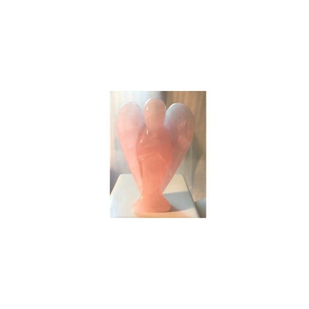 Rose Quartz Angel Carving